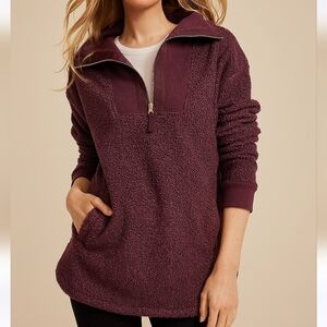 NWOT Maurices Sherpa Pullover